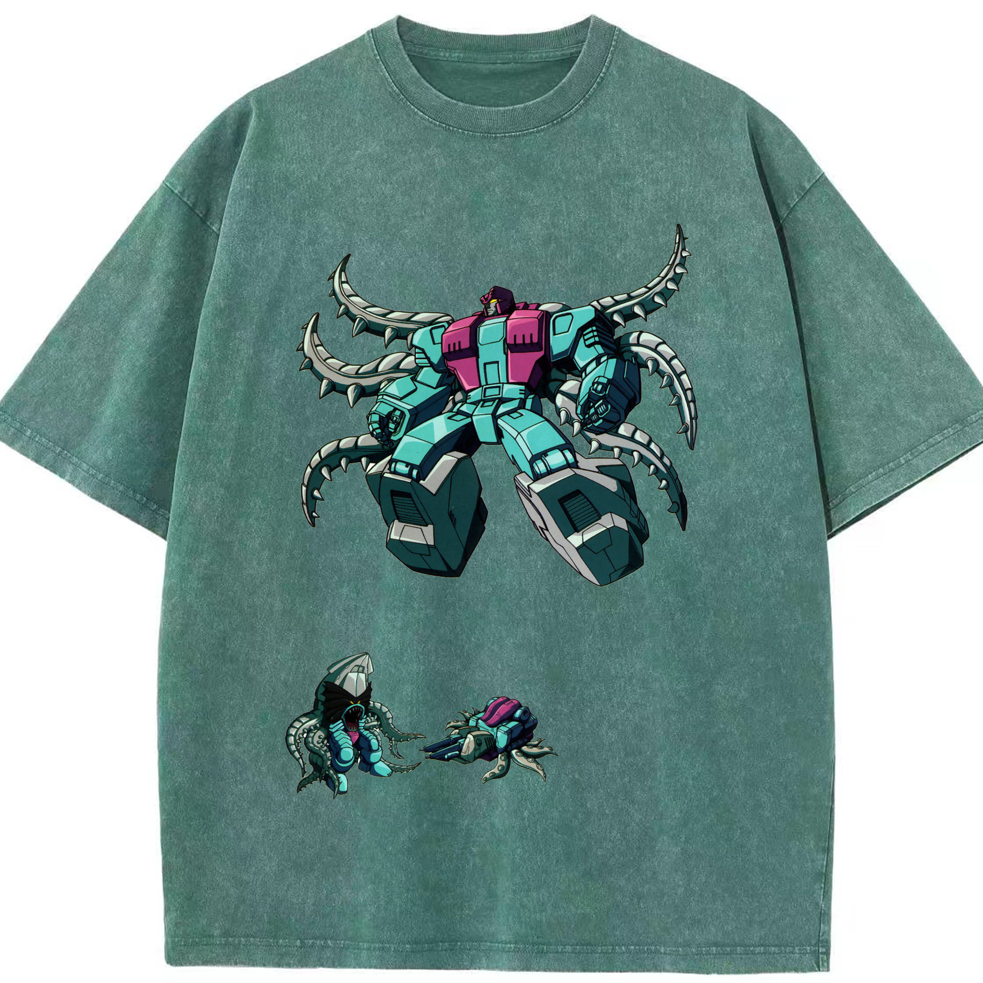 （画像用）  綿100% ヴィンテージ風 半袖Tシャツ（フロントプリント）